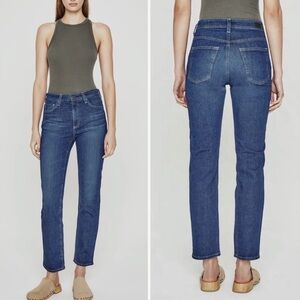 Adriano Goldschmied Saige High Rise Straight Leg Jeans in 9 Yrs Elmhurst Sz 31